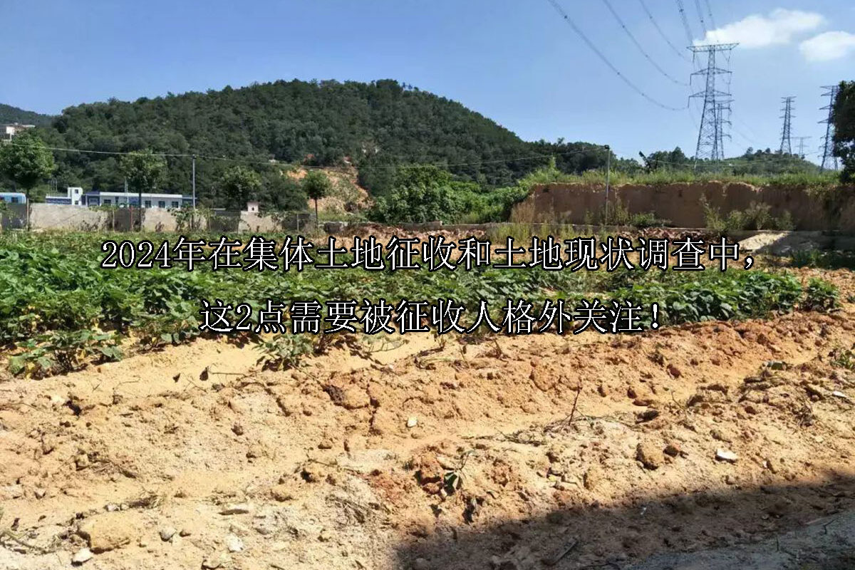 1713498377-2024年在集体土地征收和土地现状调查中,这2点需要被征收人格外关注