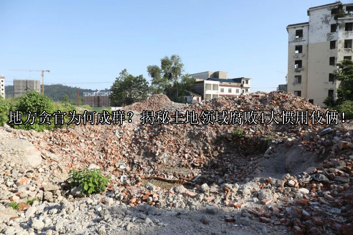 1721703974-地方贪官为何成群?揭秘土地领域腐败4大惯用伎俩