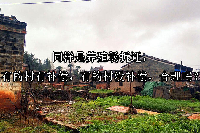 1723169992-同样是养殖场拆迁,有的村有补偿,有的村没补偿,合理吗?
