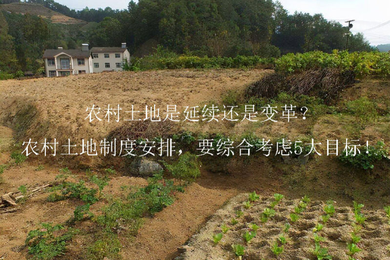 1726297299-农村土地是延续还是变革?农村土地制度安排,要综合考虑5大目标!