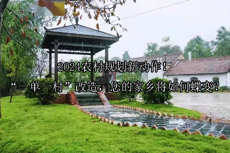 1726629053-2024农村规划新动作!“一单一村”改造,您的家乡将如何蝶变?