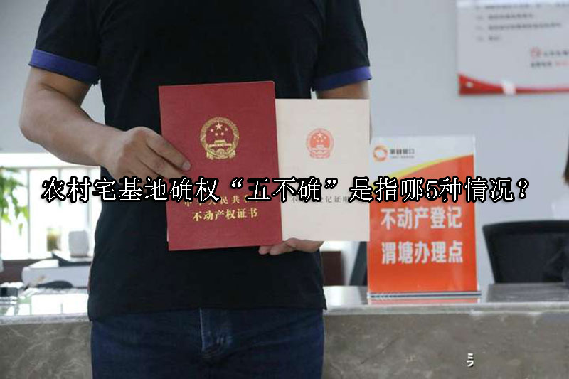 1736302683-农村宅基地确权“五不确”是指哪5种情况?